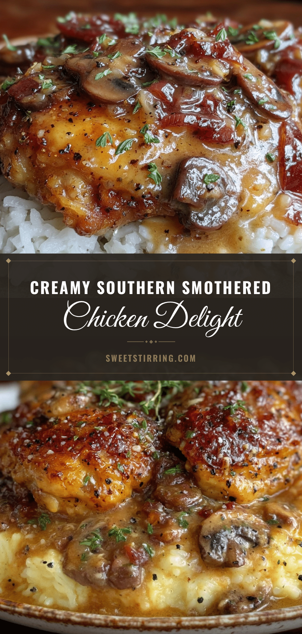 Southern smothered chicken recipe