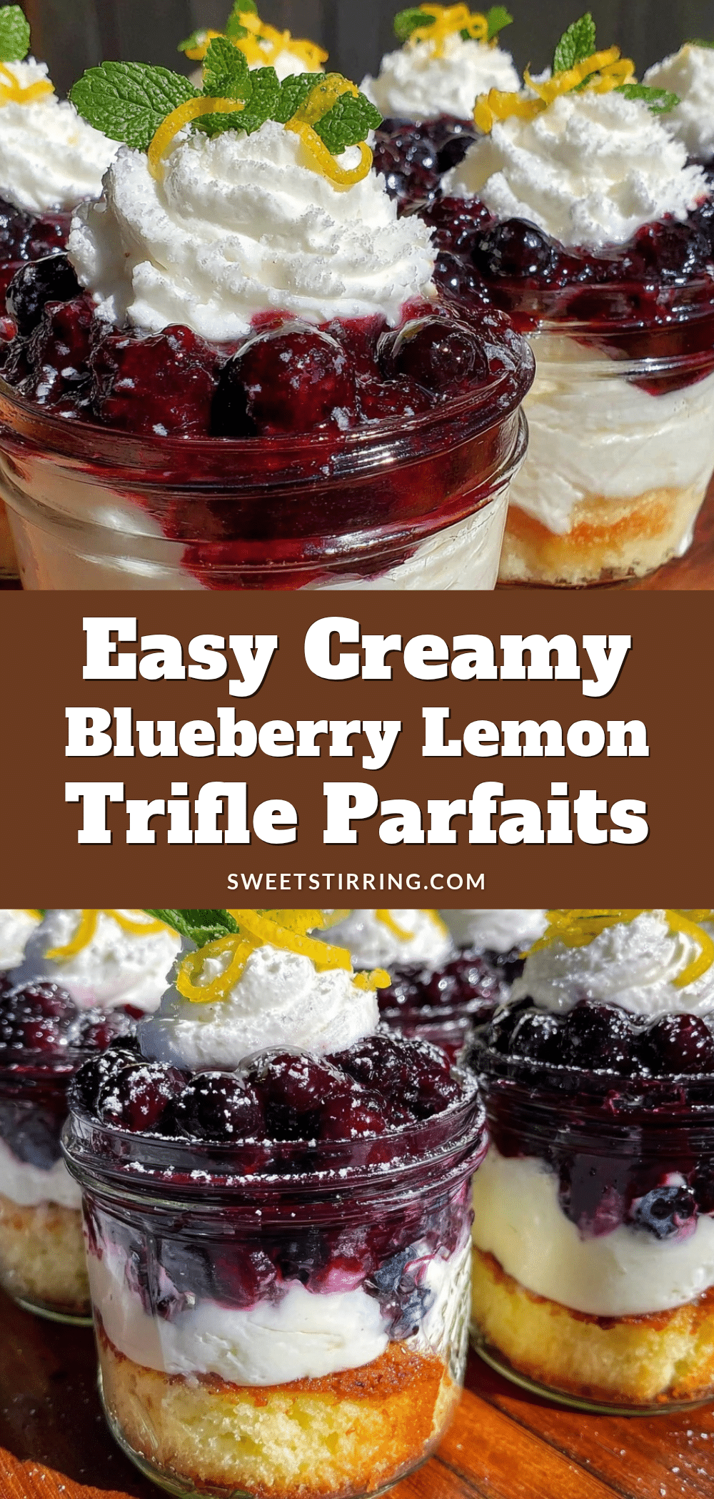 blueberry lemon trifle parfaits recipe
