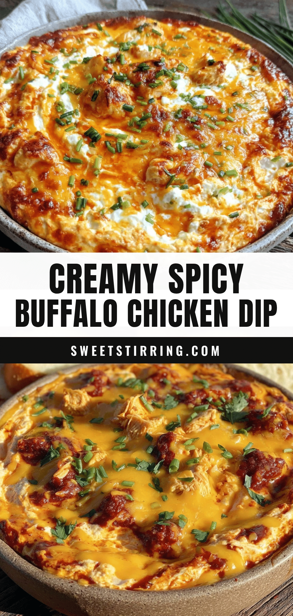 creamy buffalo chicken dip recipe