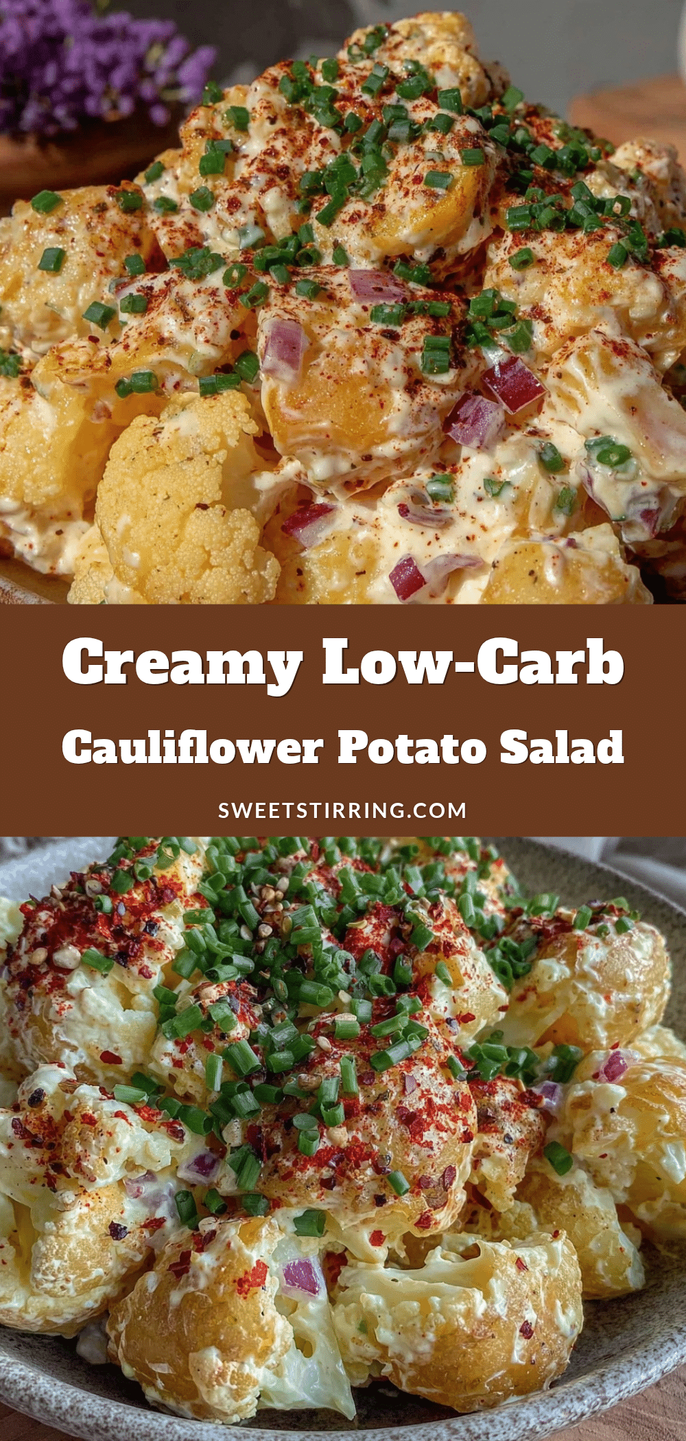 creamy cauliflower potato salad recipe