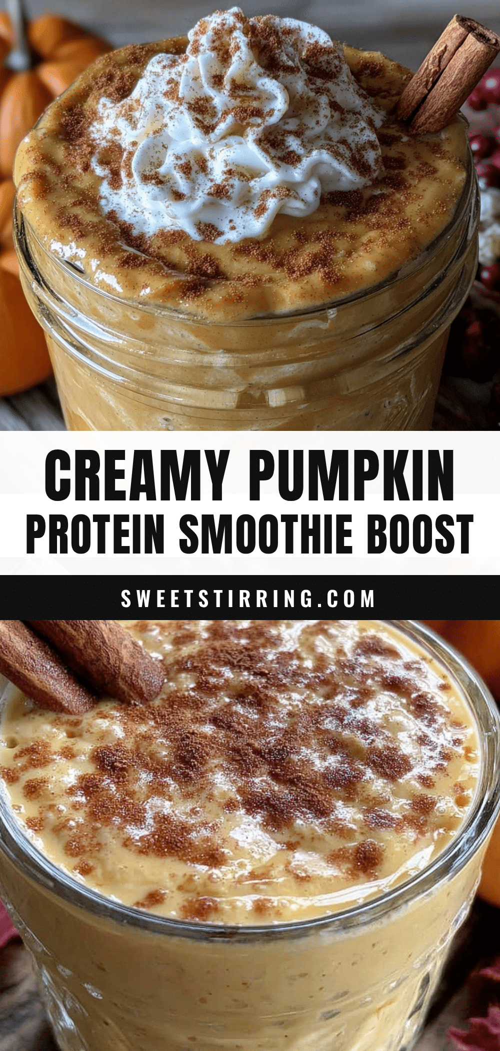 creamy pumpkin protein smoothie recipe
