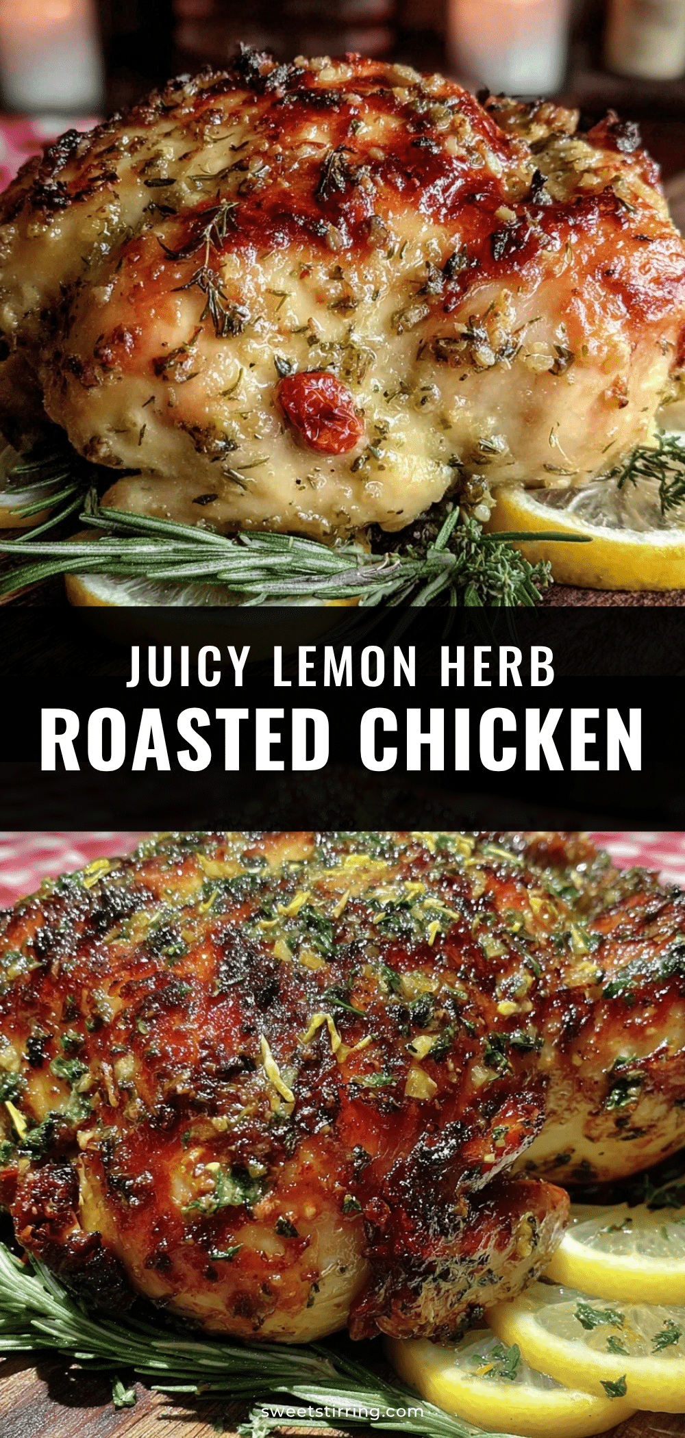 crispy lemon herb roasted chicken recipe