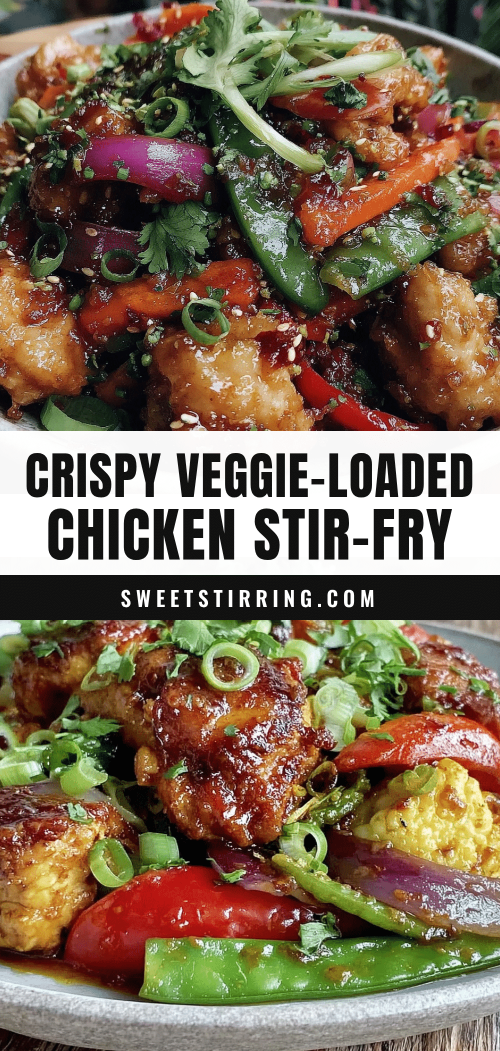 crispy veggie-loaded chicken stir-fry recipe