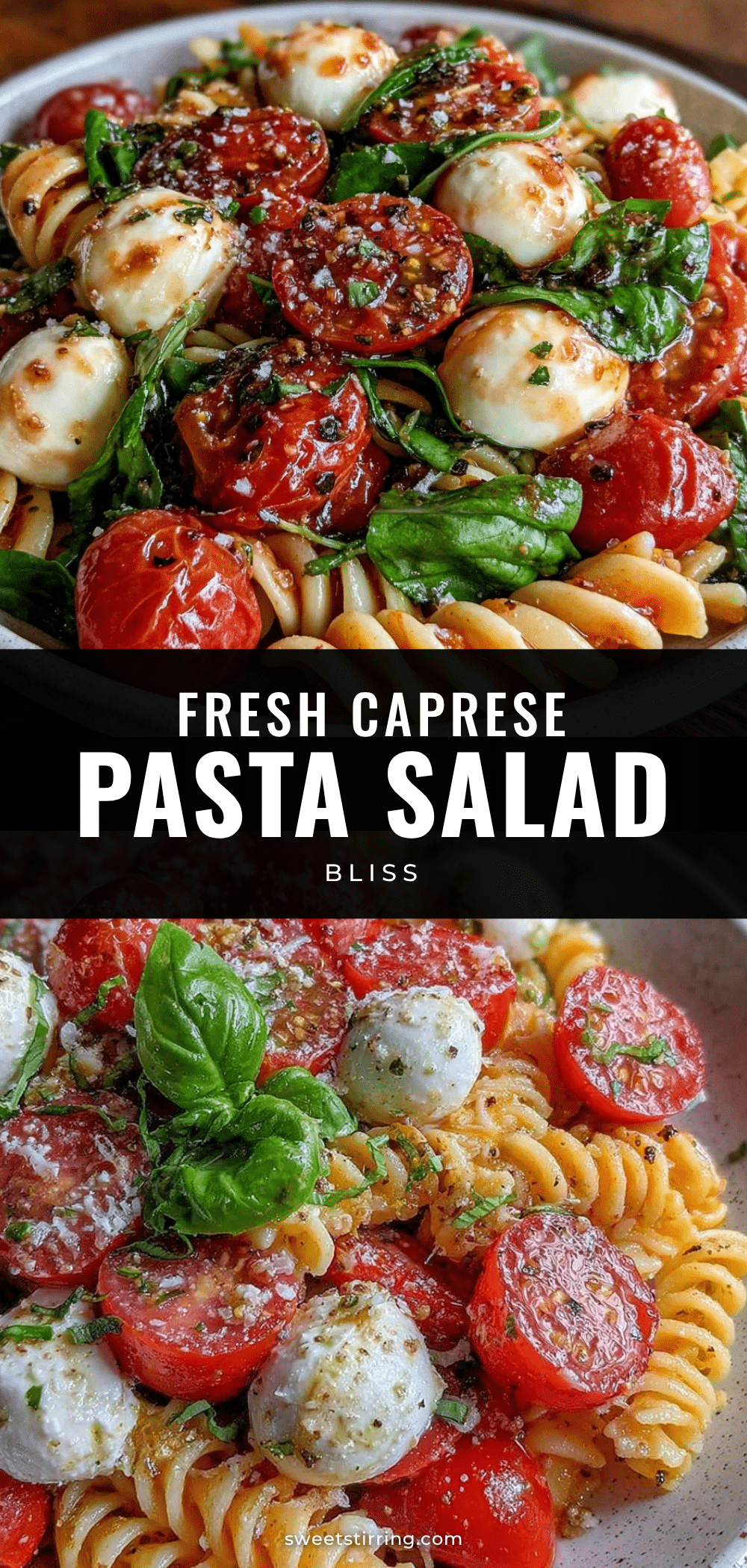 Fresh Caprese Pasta Salad recipe