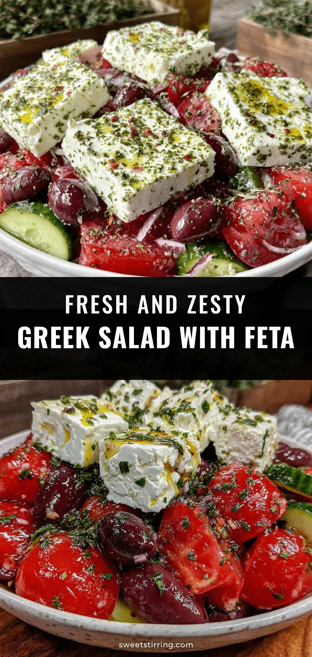 fresh greek salad with feta olives recipe