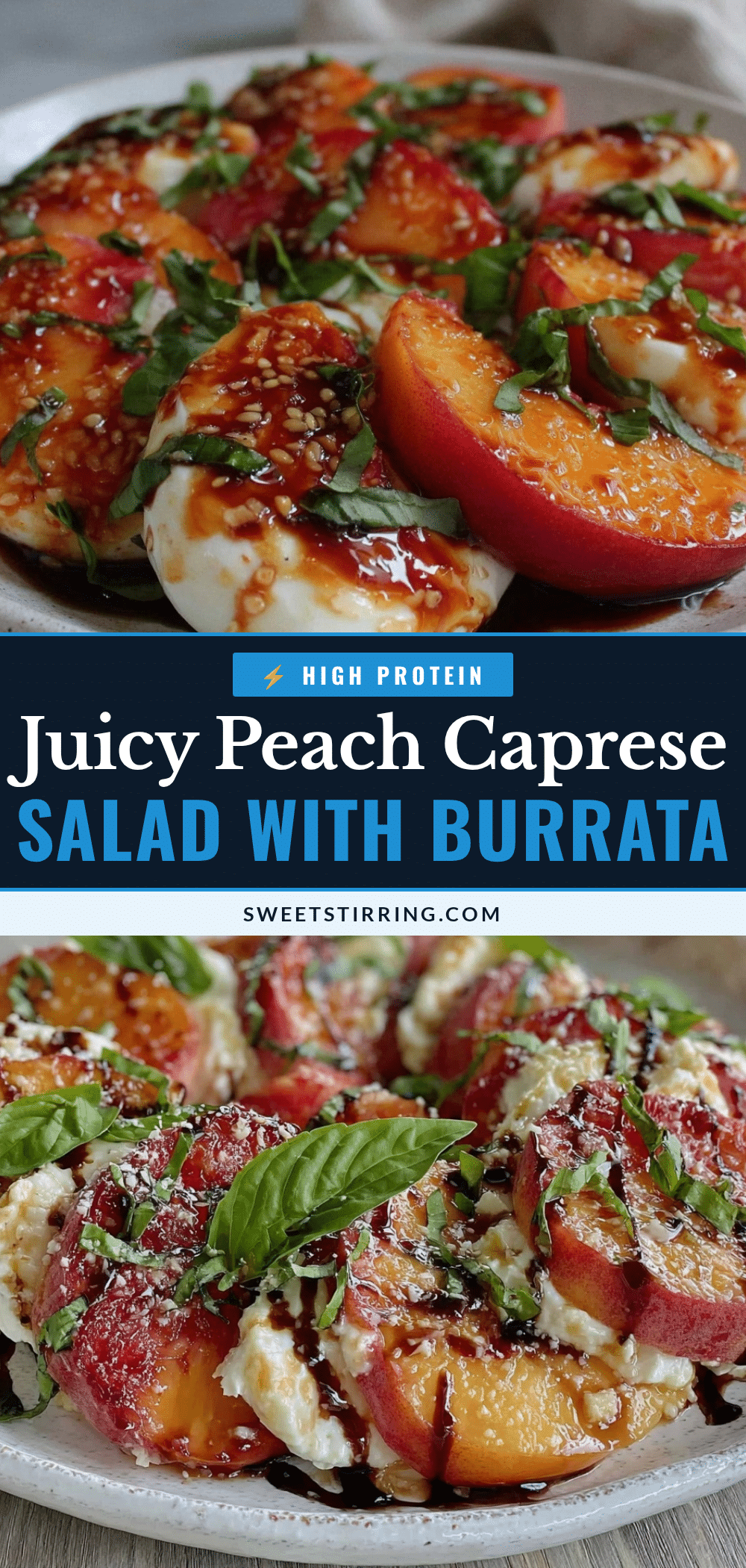 fresh peach caprese salad recipe