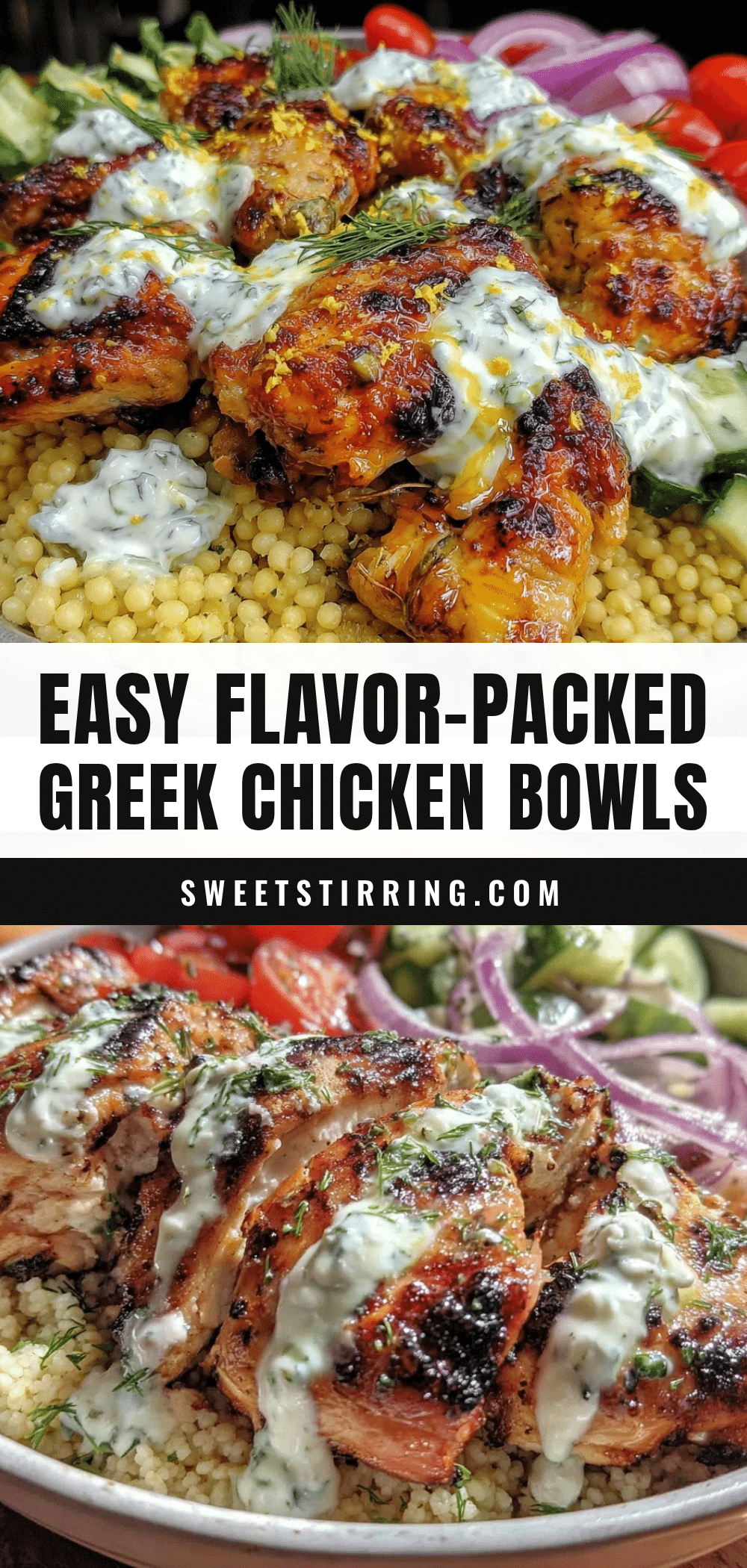 Greek chicken bowls recipe
