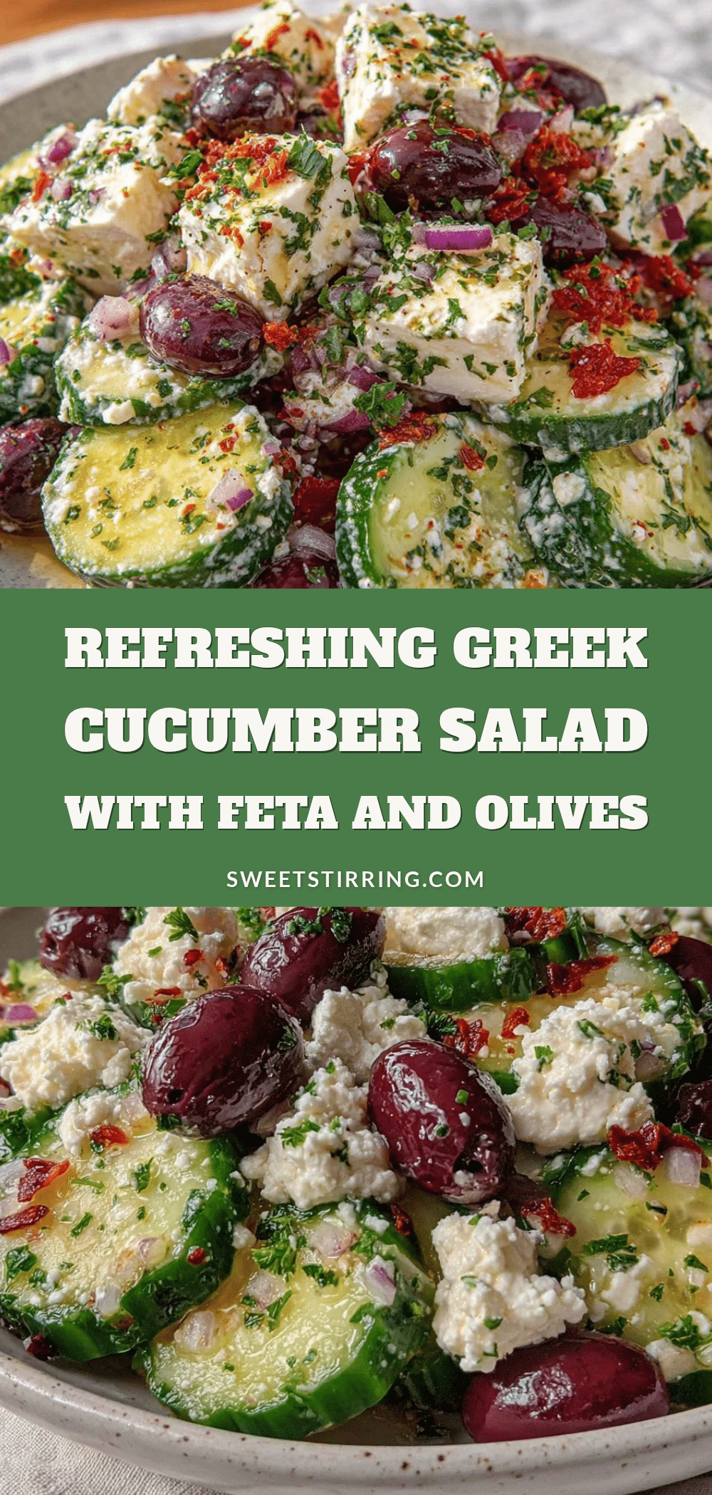 greek cucumber salad with feta and olives recipe