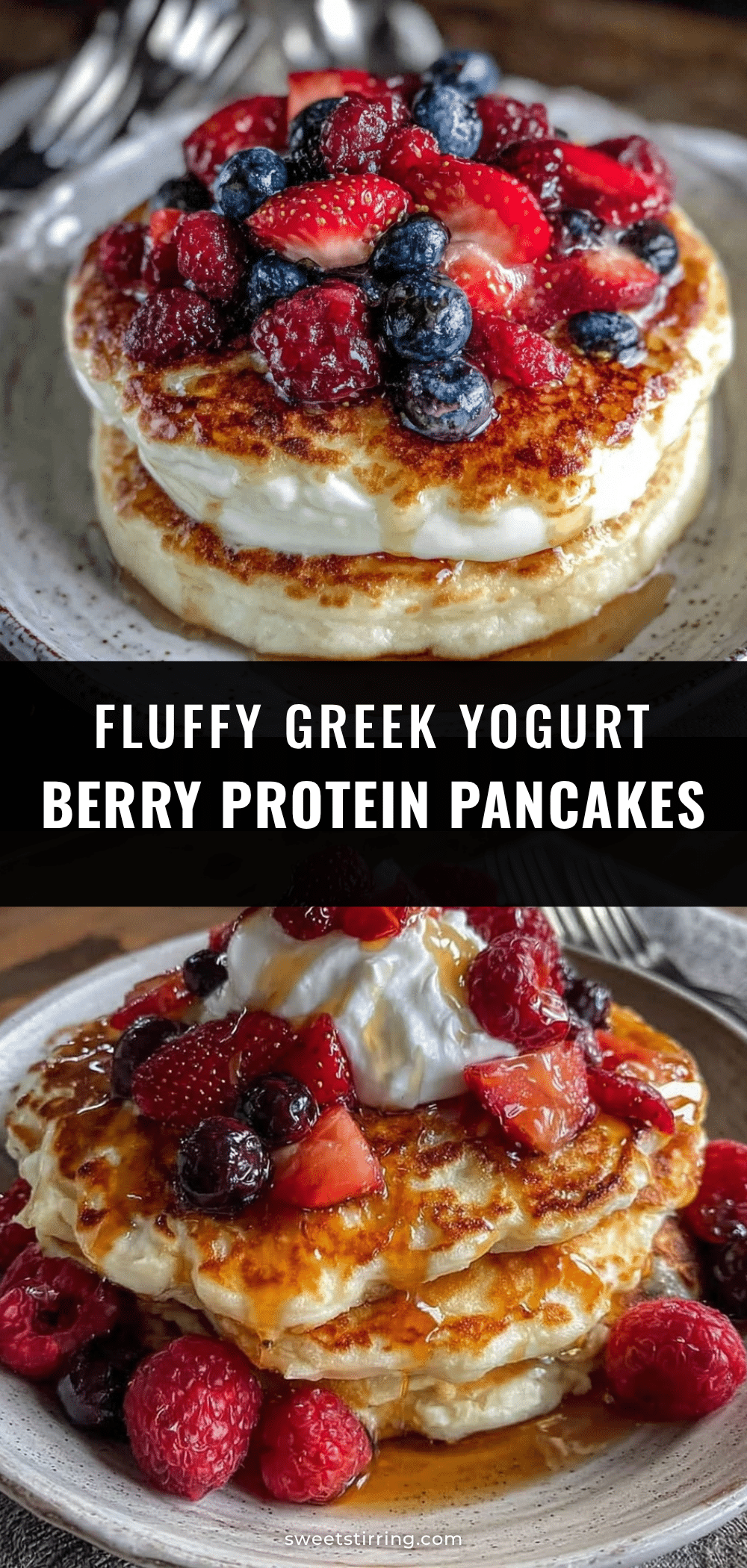 greek yogurt berry protein pancakes recipe