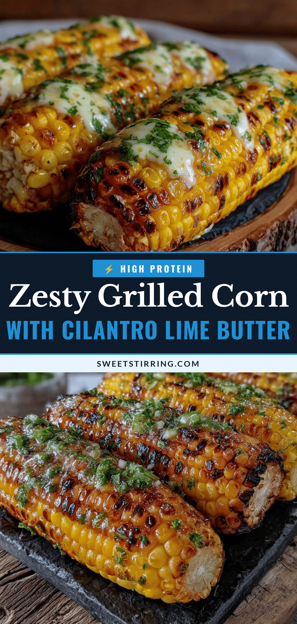 grilled corn on the cob with cilantro lime butter recipe