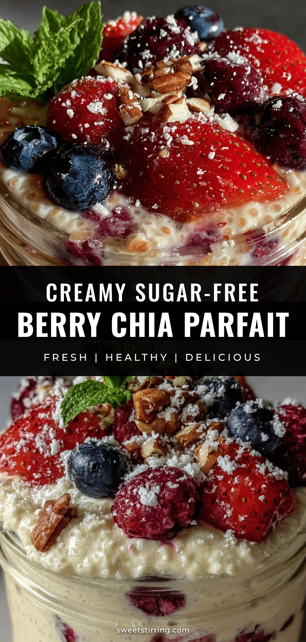healthy berry chia pudding parfait recipe