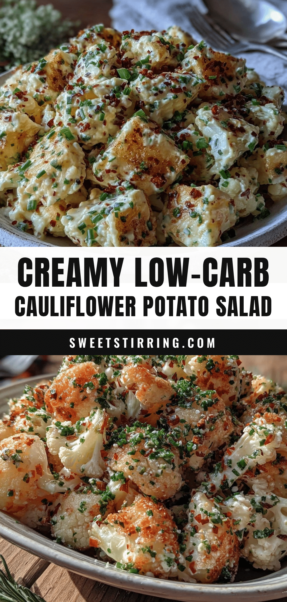 healthy cauliflower potato salad recipe