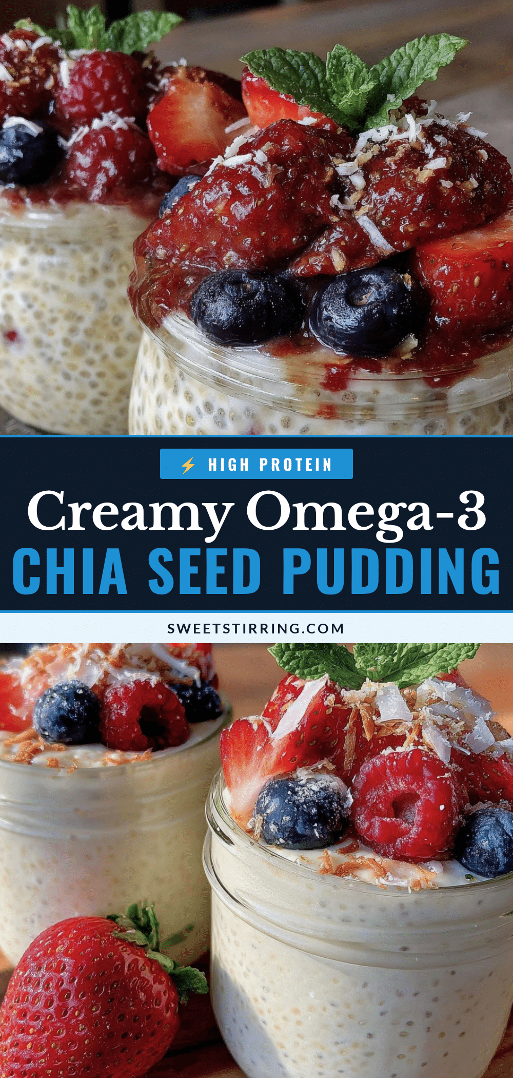 healthy creamy omega-3 chia seed pudding recipe