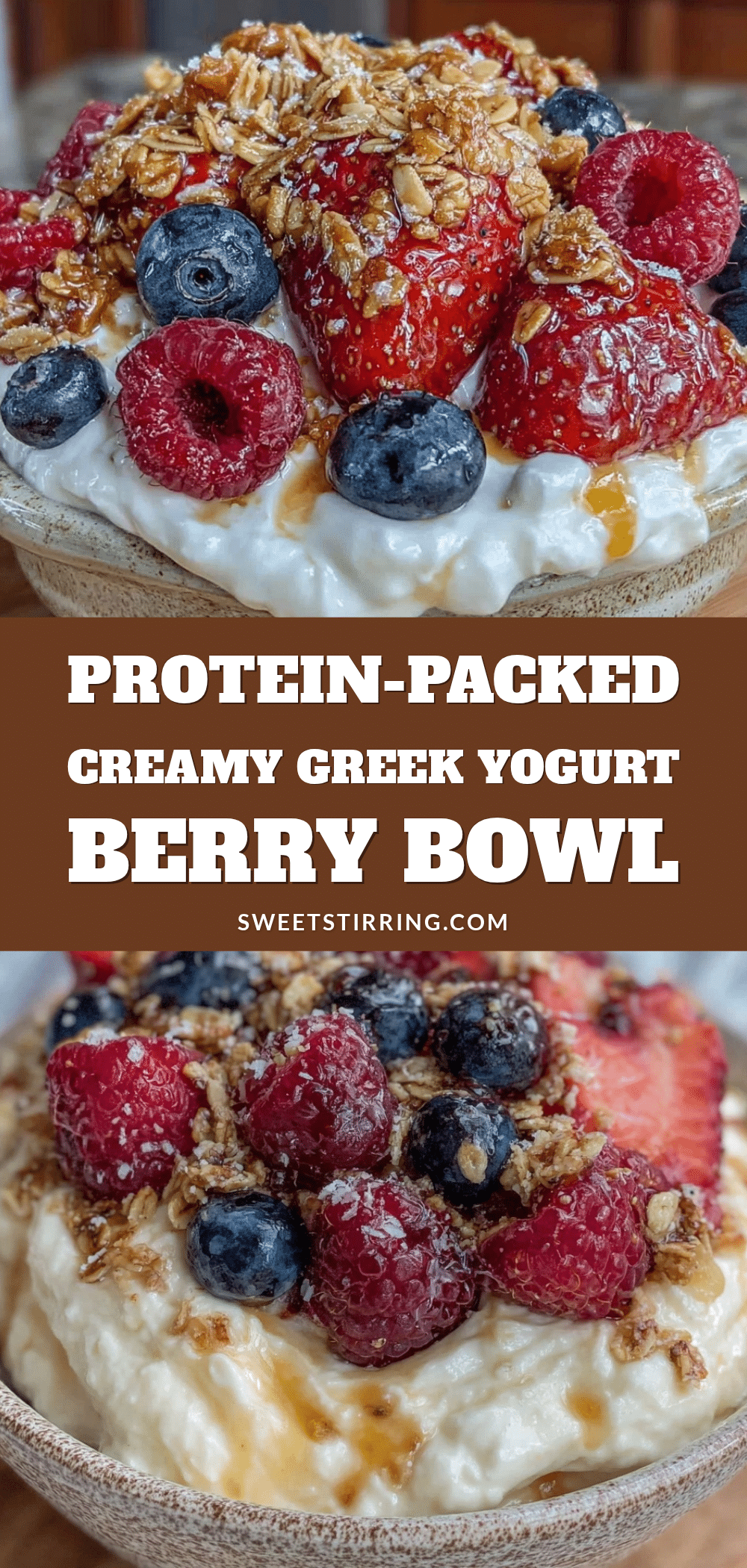 Healthy Greek Yogurt Berry Bowl recipe