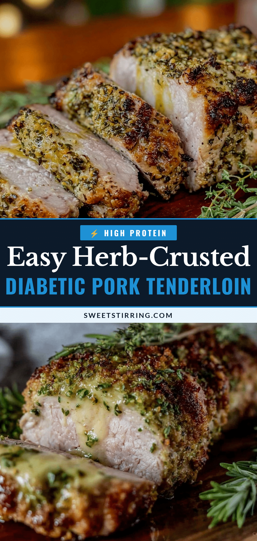 Healthy Herb-Crusted Pork Tenderloin recipe