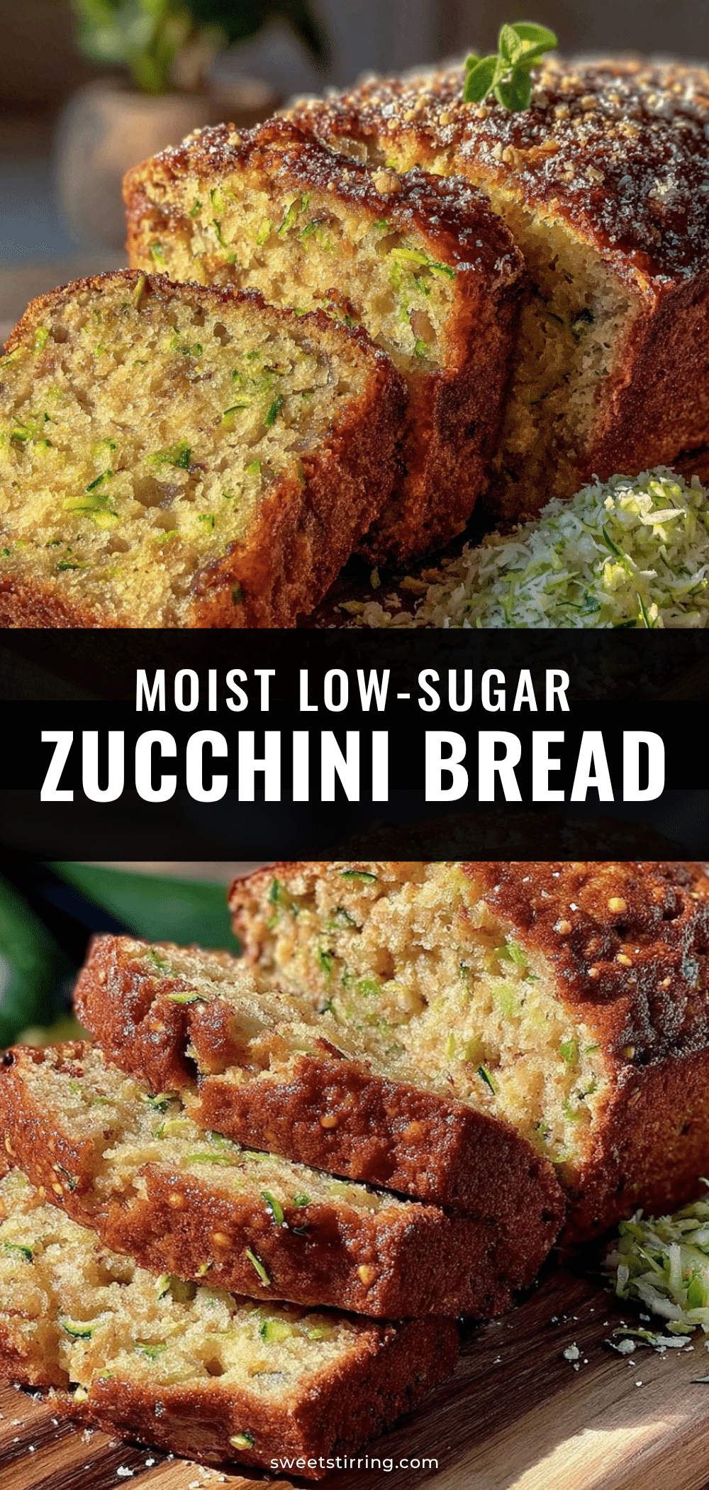 healthy low-sugar zucchini bread with stevia recipe