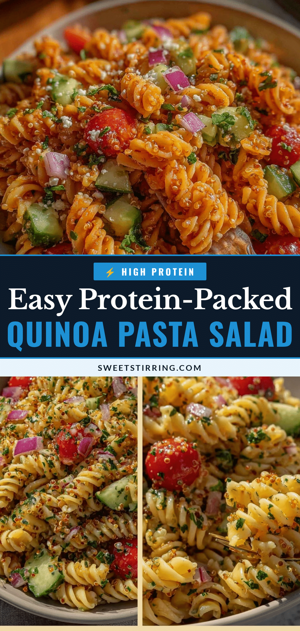 healthy quinoa pasta salad recipe