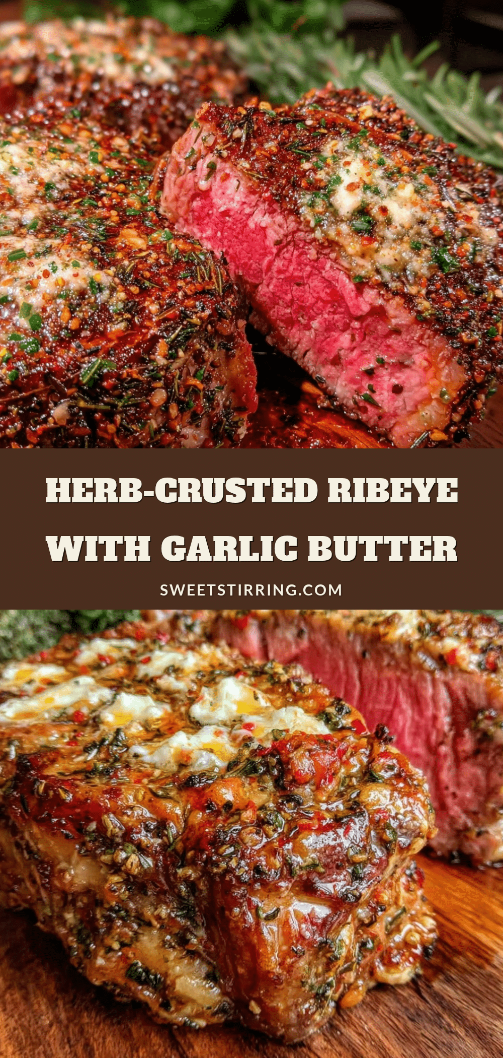 herb-crusted ribeye steak recipe