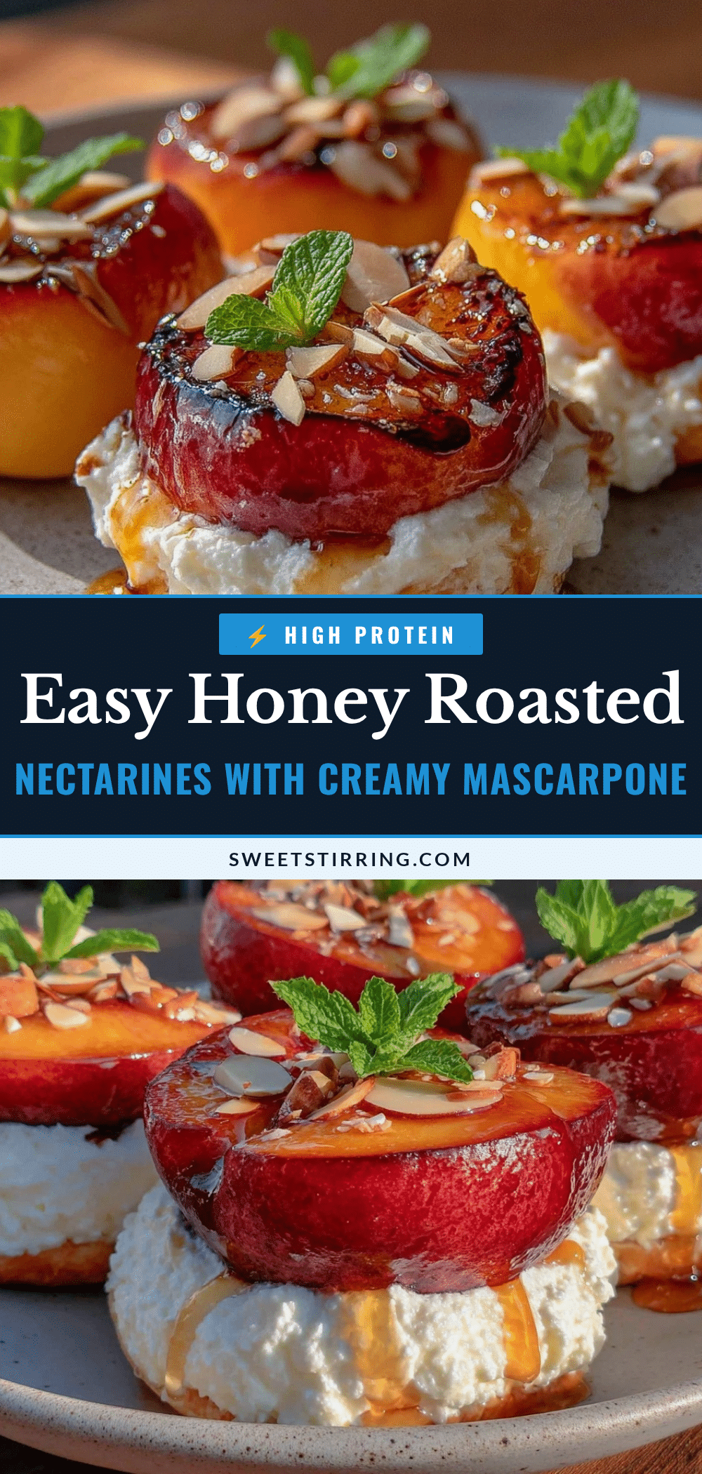 honey roasted nectarines recipe