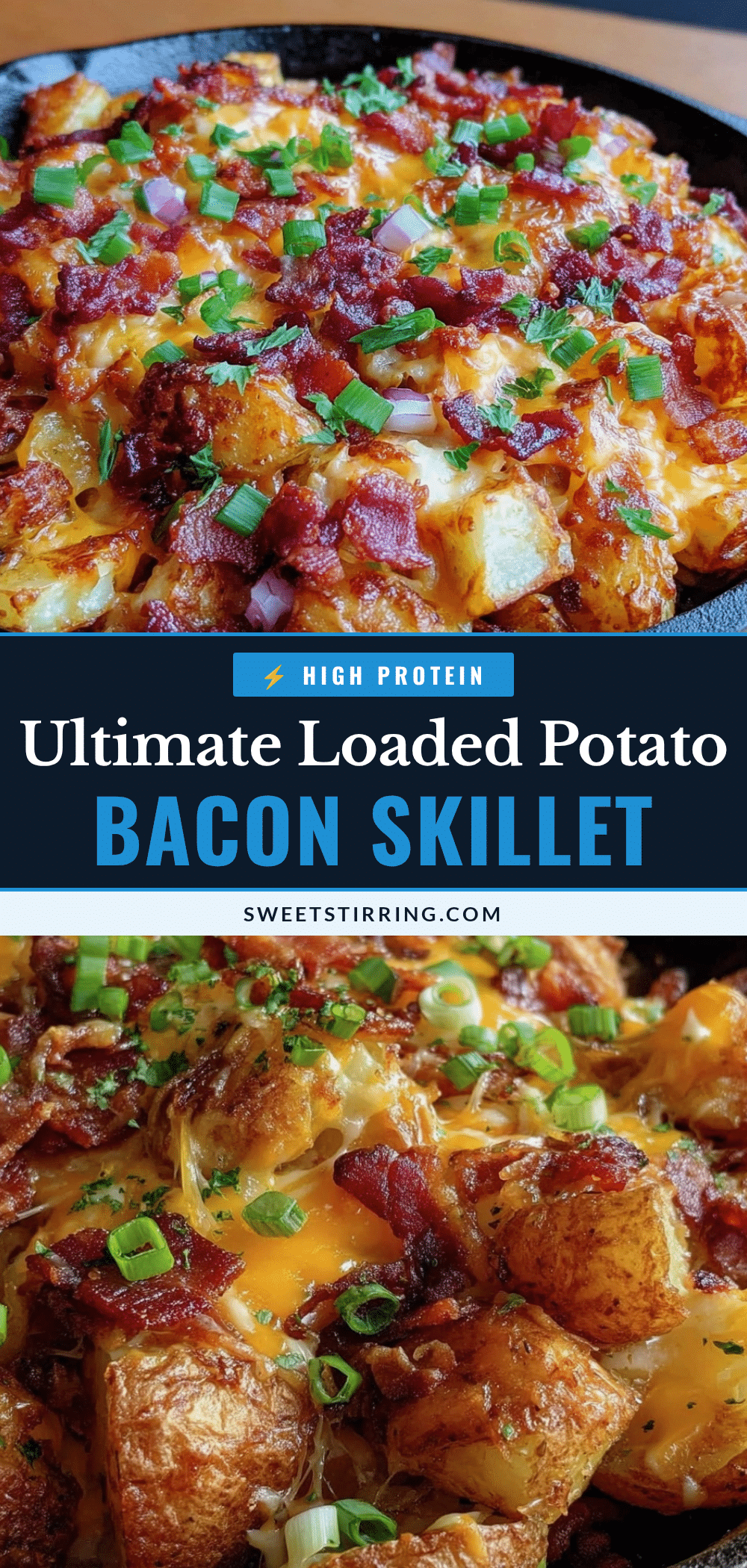 loaded potato and bacon breakfast skillet recipe