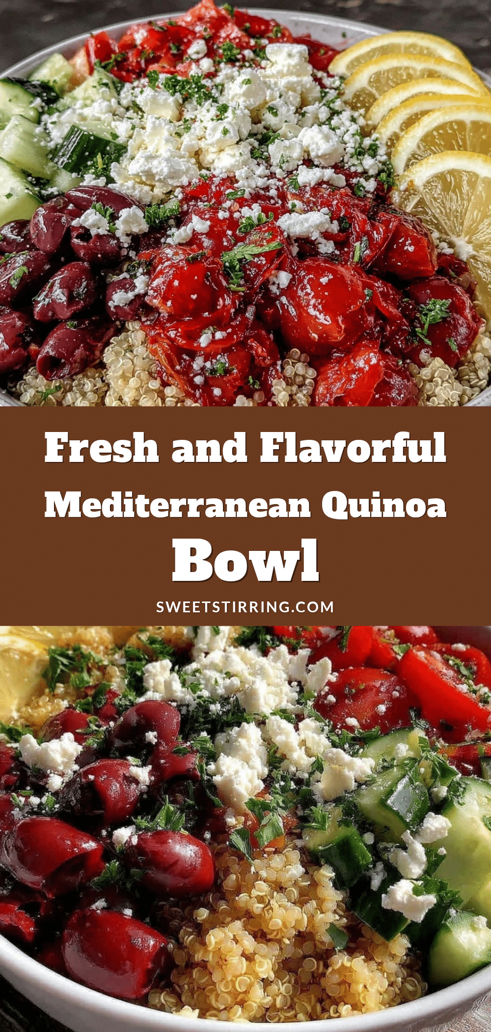 Mediterranean quinoa bowl recipe