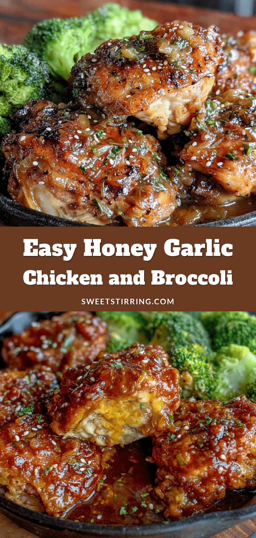 one-pan honey garlic chicken and broccoli recipe