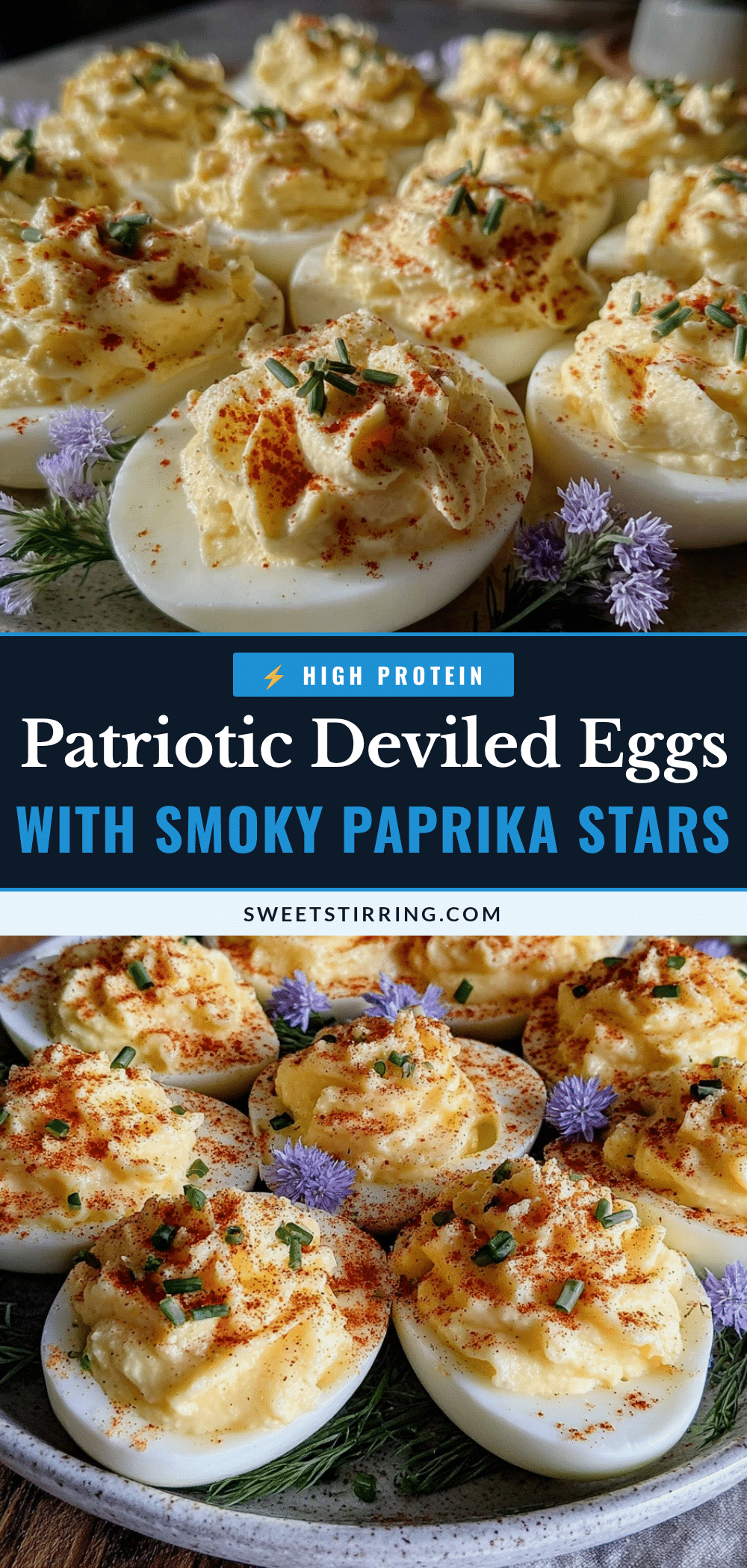 patriotic deviled eggs recipe