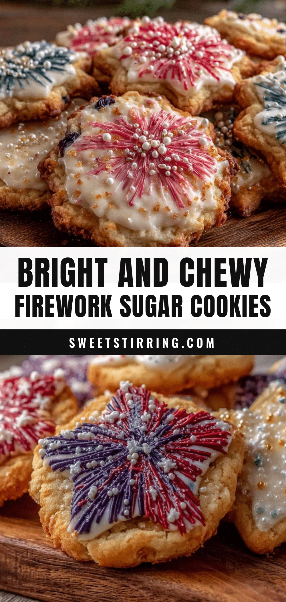 perfect firework sugar cookies recipe