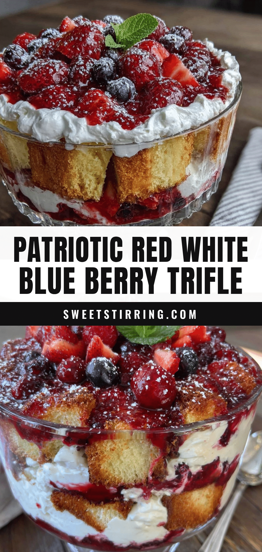 red white and blue berry trifle recipe