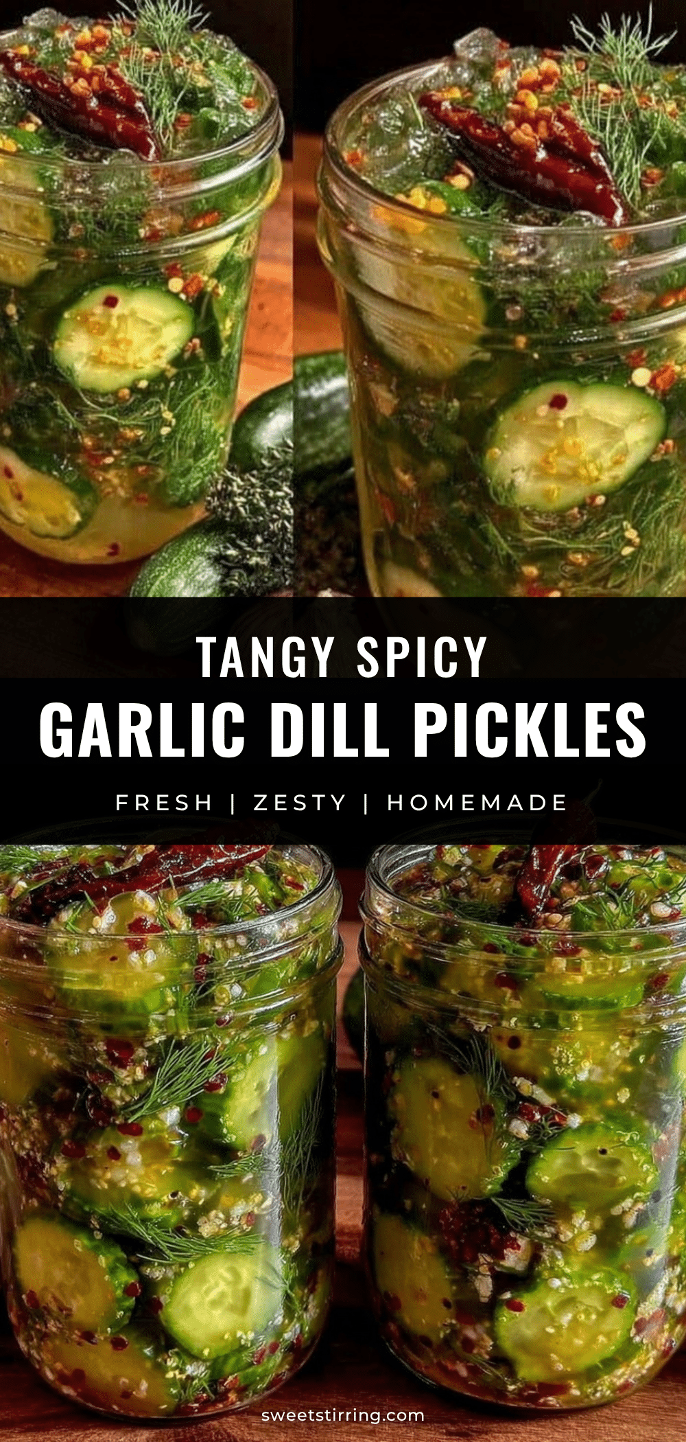 spicy garlic dill refrigerator pickles recipe