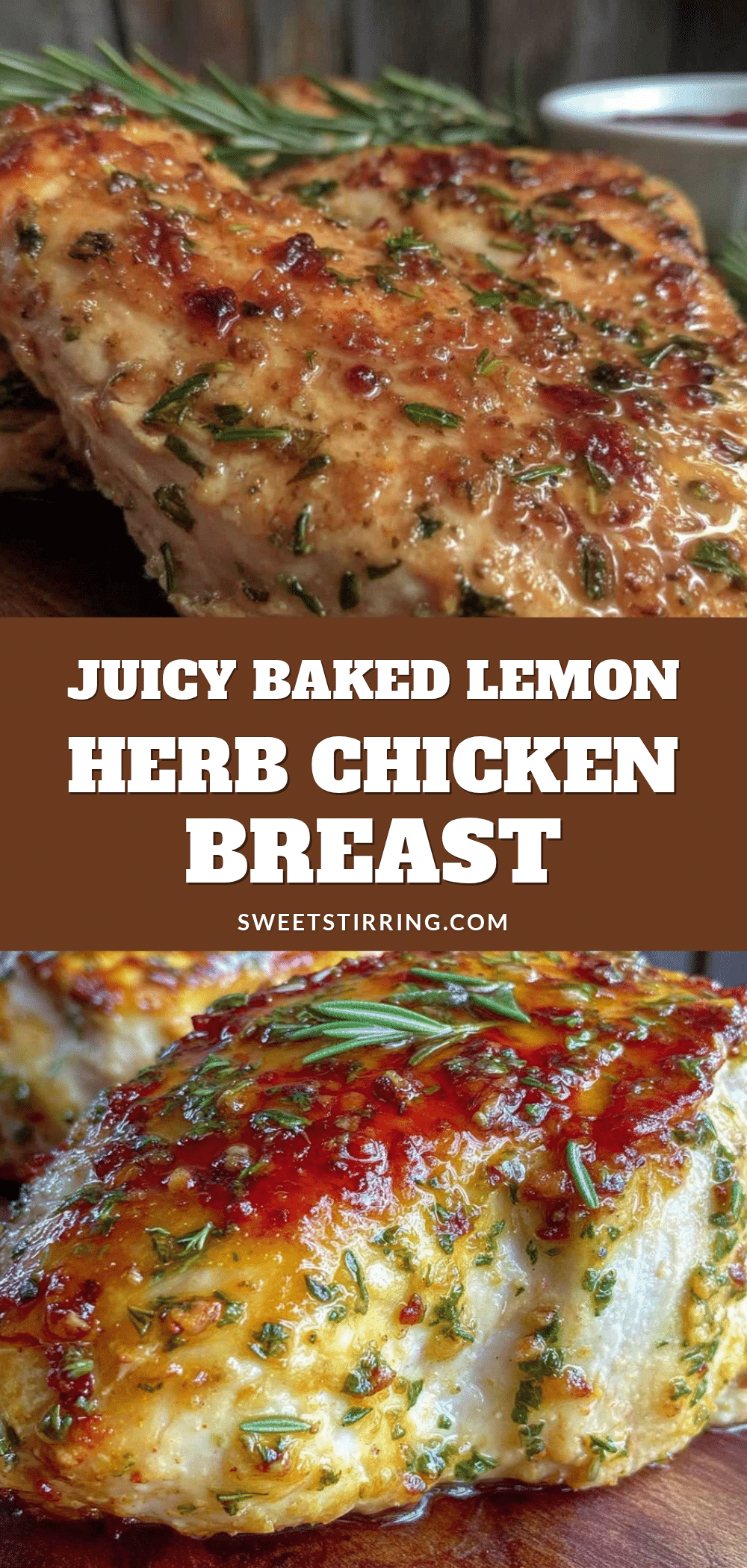 tender baked lemon herb chicken breast recipe