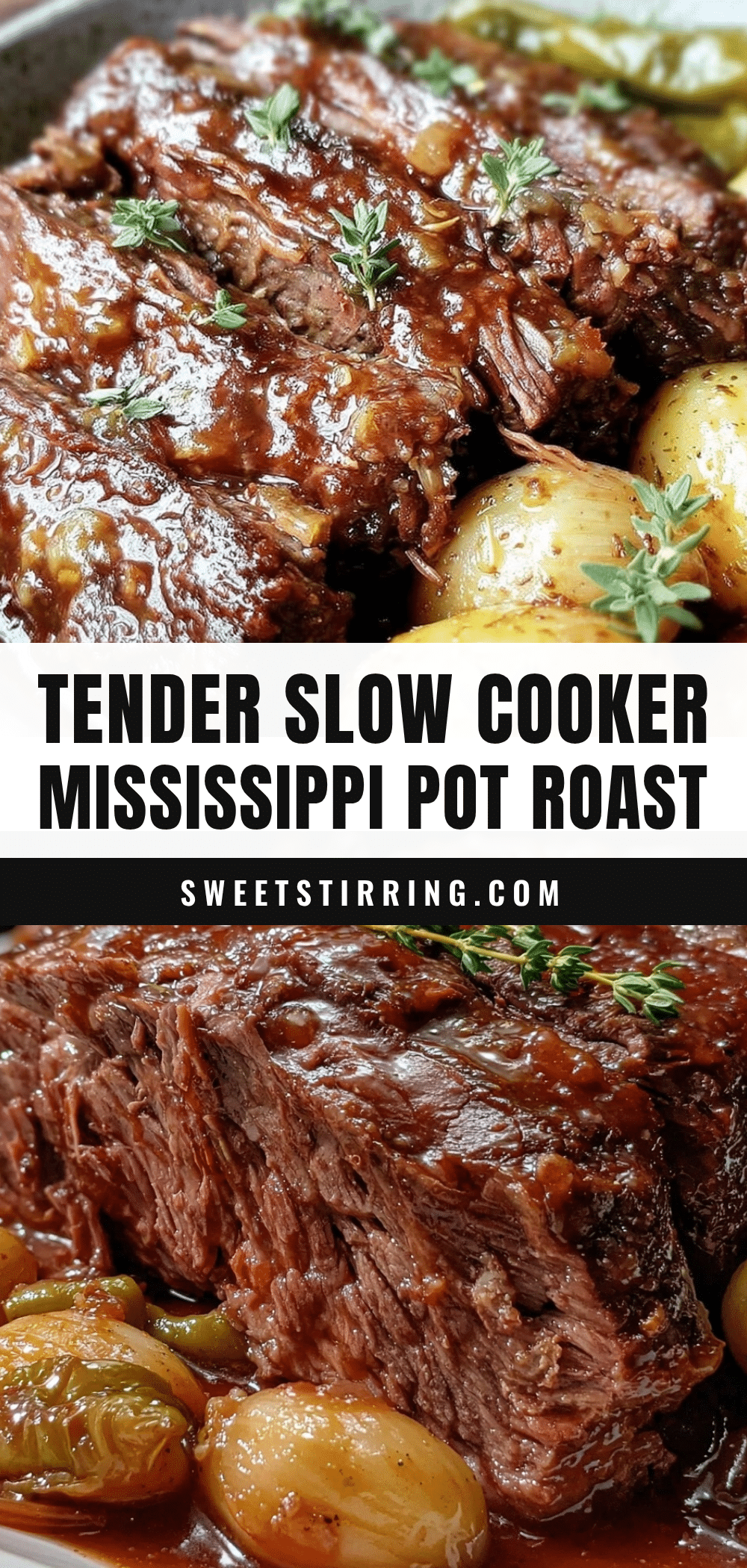 Tender Crockpot Mississippi Pot Roast recipe