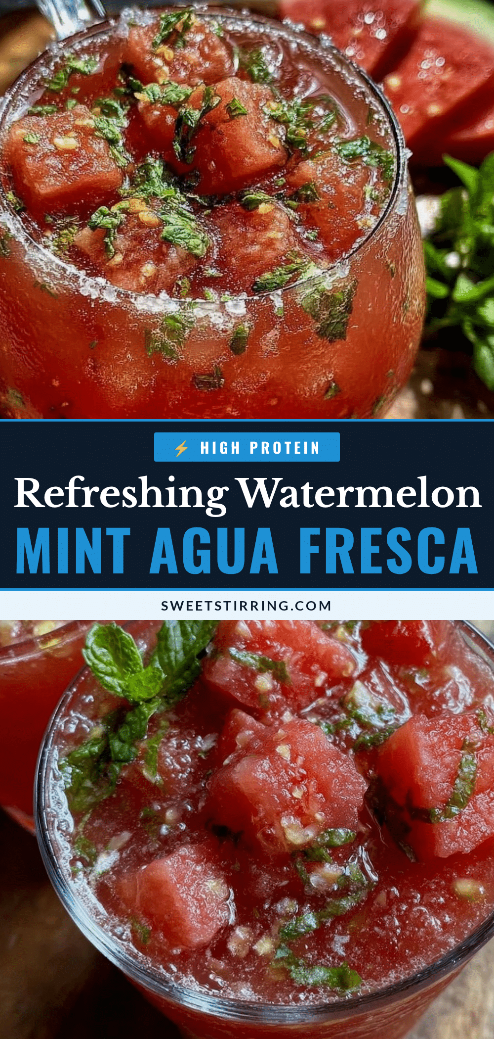 watermelon mint agua fresca recipe