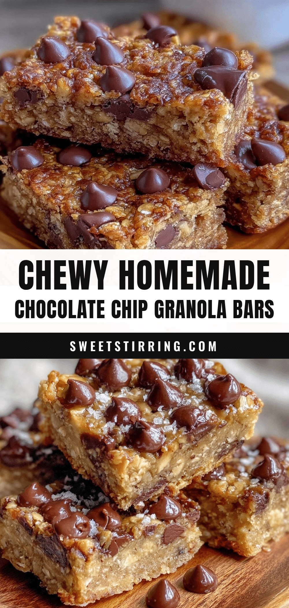 chewy chocolate chip granola bars homemade recipe recipe