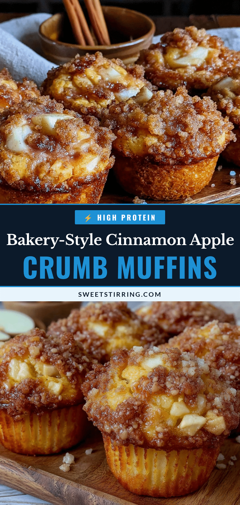 cinnamon apple crumb muffins recipe