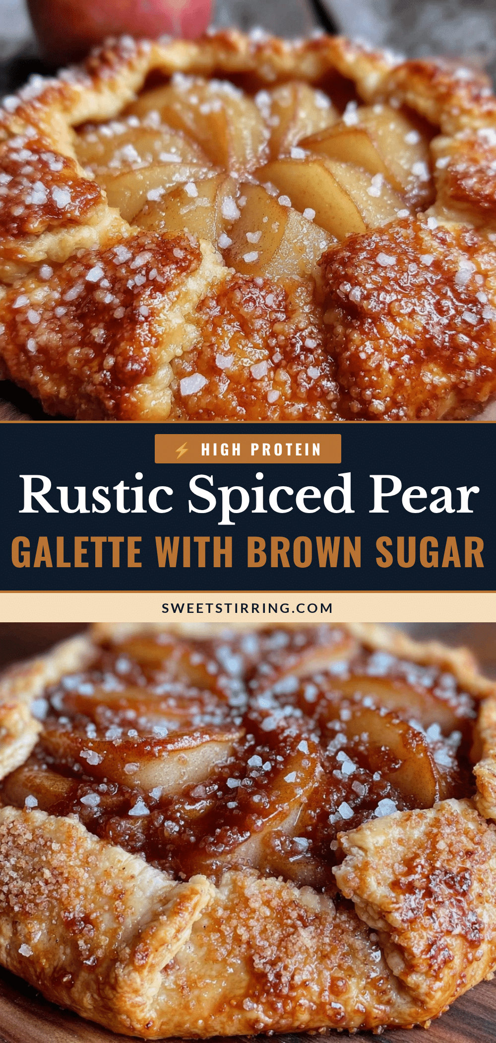 cozy spiced pear galette recipe