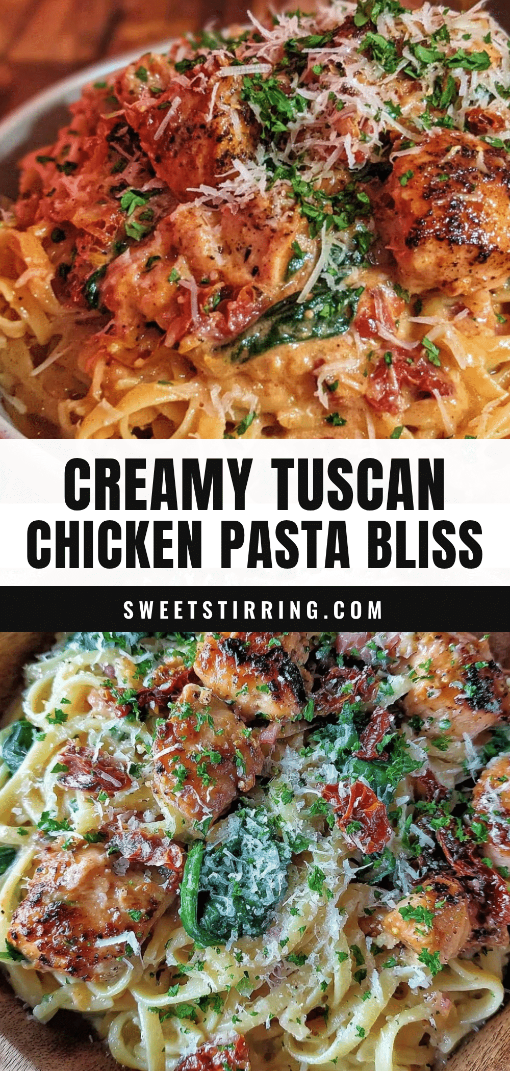 creamy tuscan chicken pasta recipe