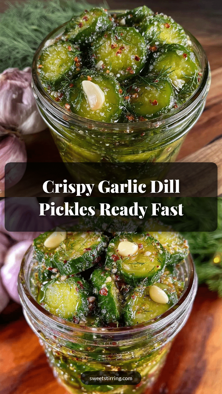 crispy garlic dill refrigerator pickles recipe