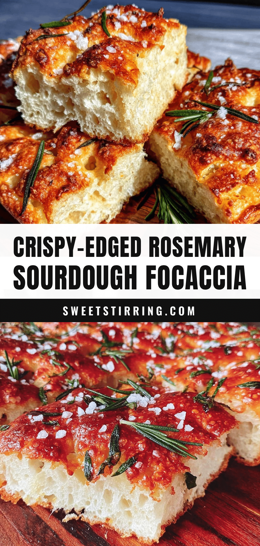 crispy rosemary sourdough focaccia recipe