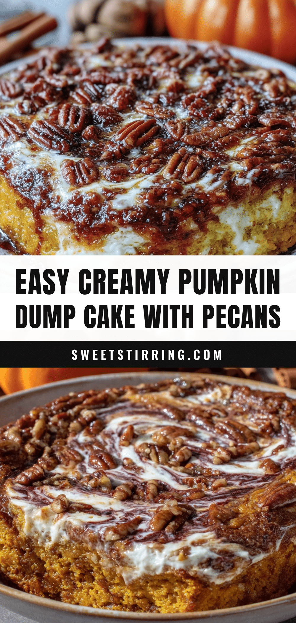 easy creamy pumpkin dump cake recipe