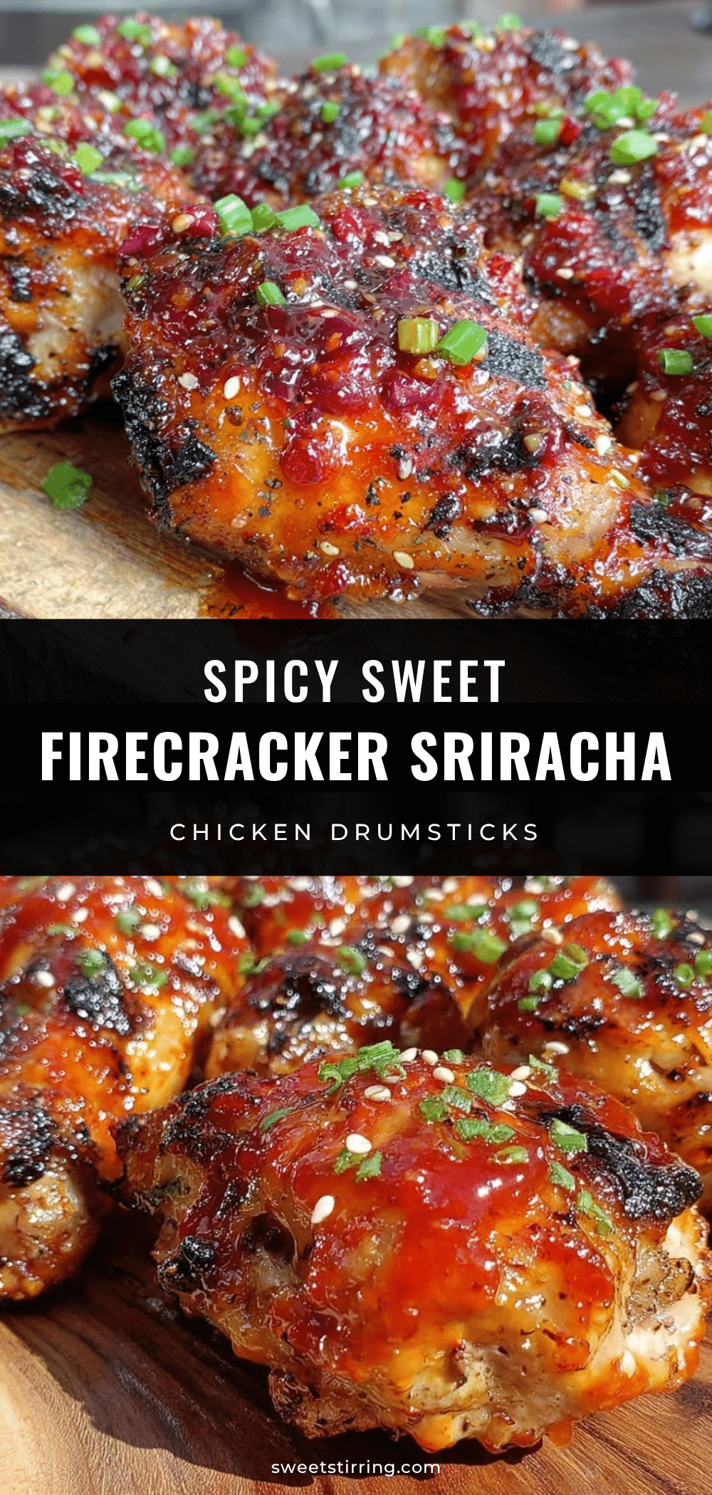 firecracker honey sriracha grilled chicken drumsticks recipe