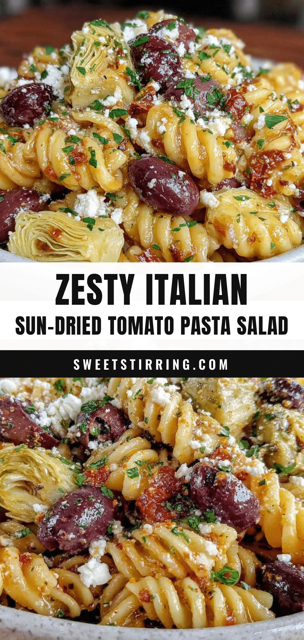 fresh italian sun-dried tomato pasta salad recipe