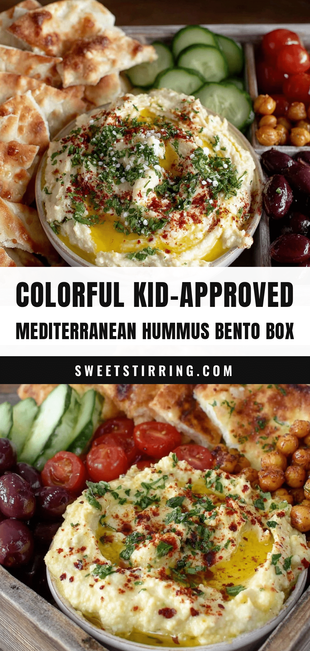 Fresh Mediterranean Hummus Bento Box recipe