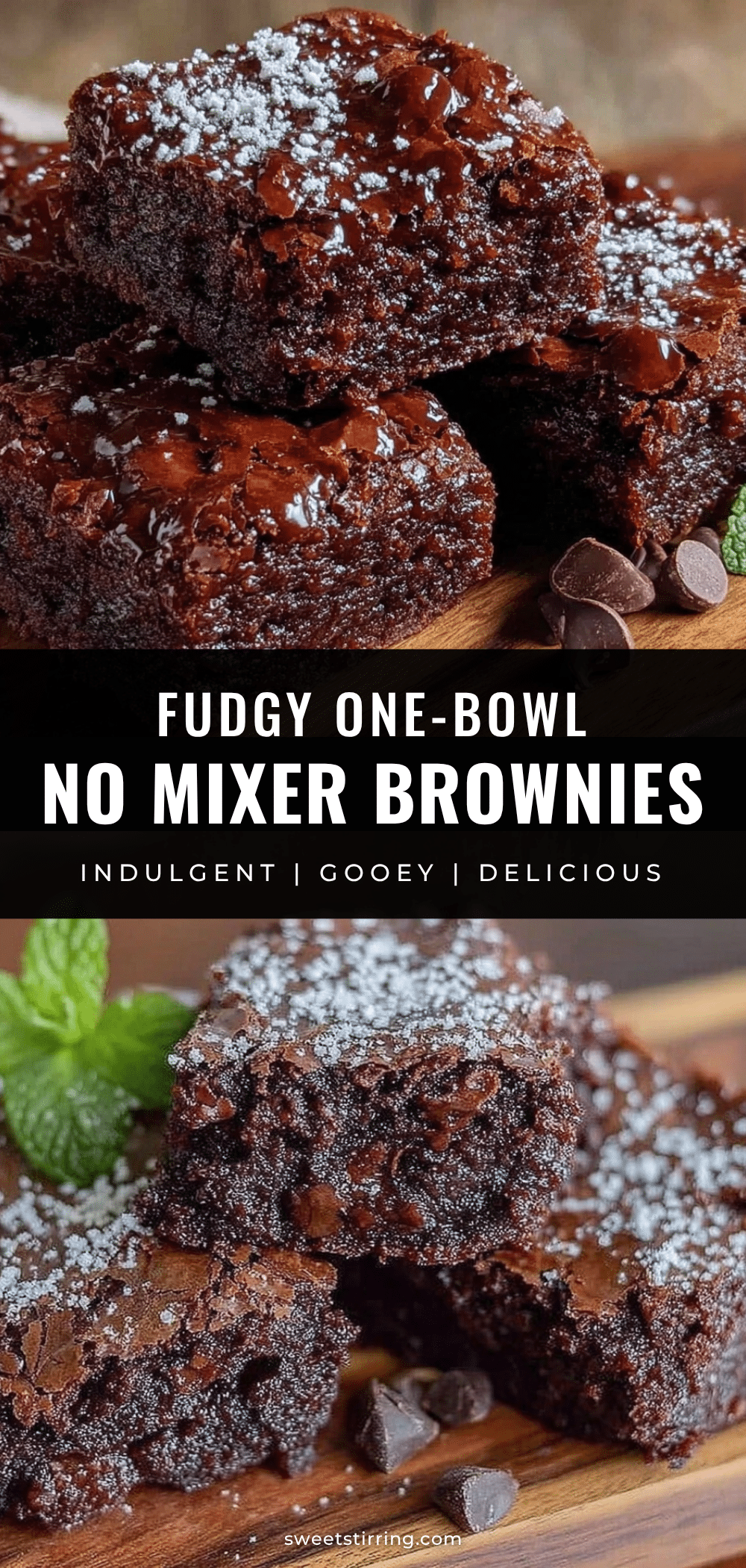 fudgy one-bowl brownies recipe