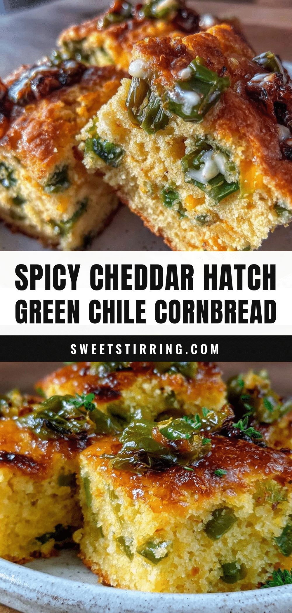 green chile cheddar cornbread recipe
