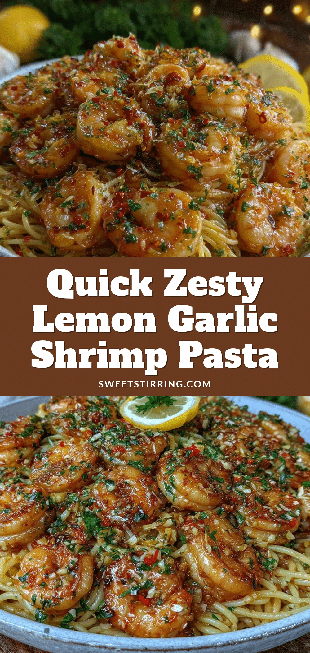 lemon garlic shrimp pasta recipe