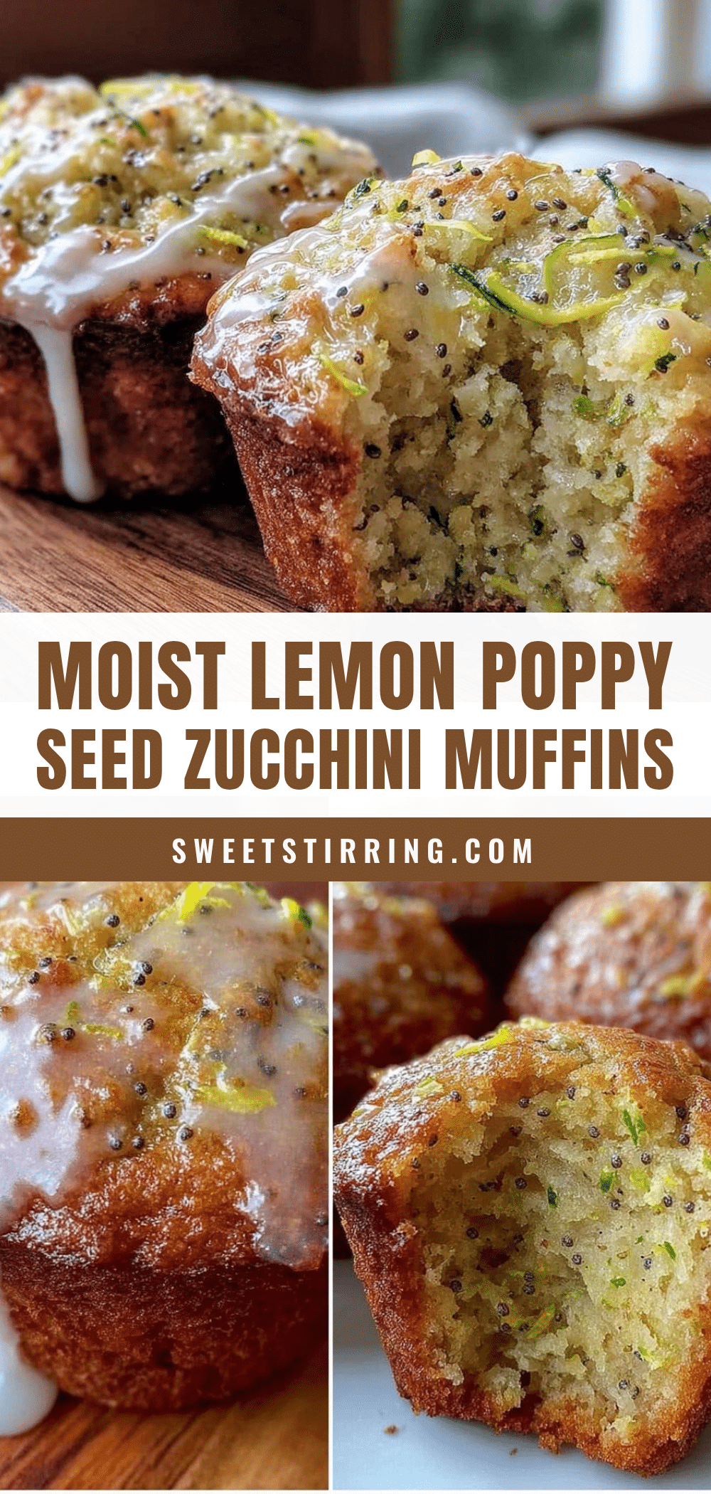 lemon poppy seed zucchini muffins recipe