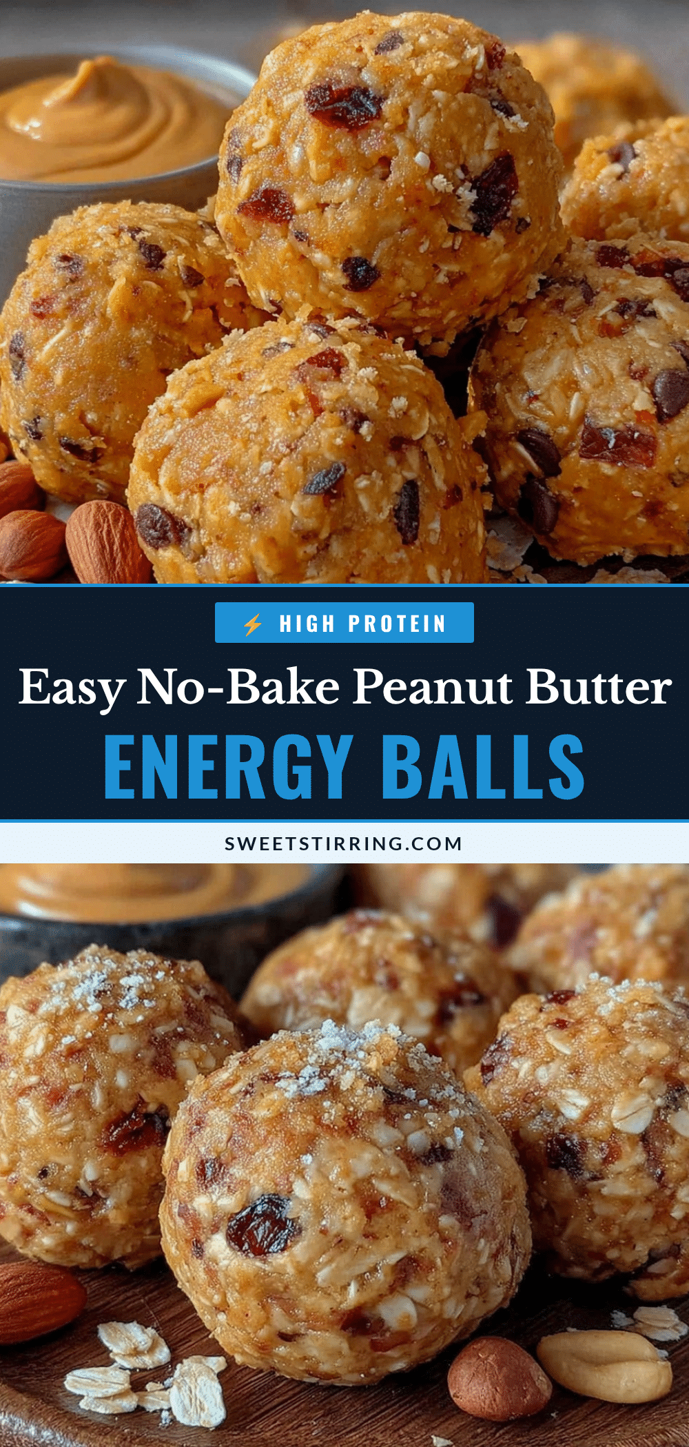 no-bake peanut butter energy balls recipe