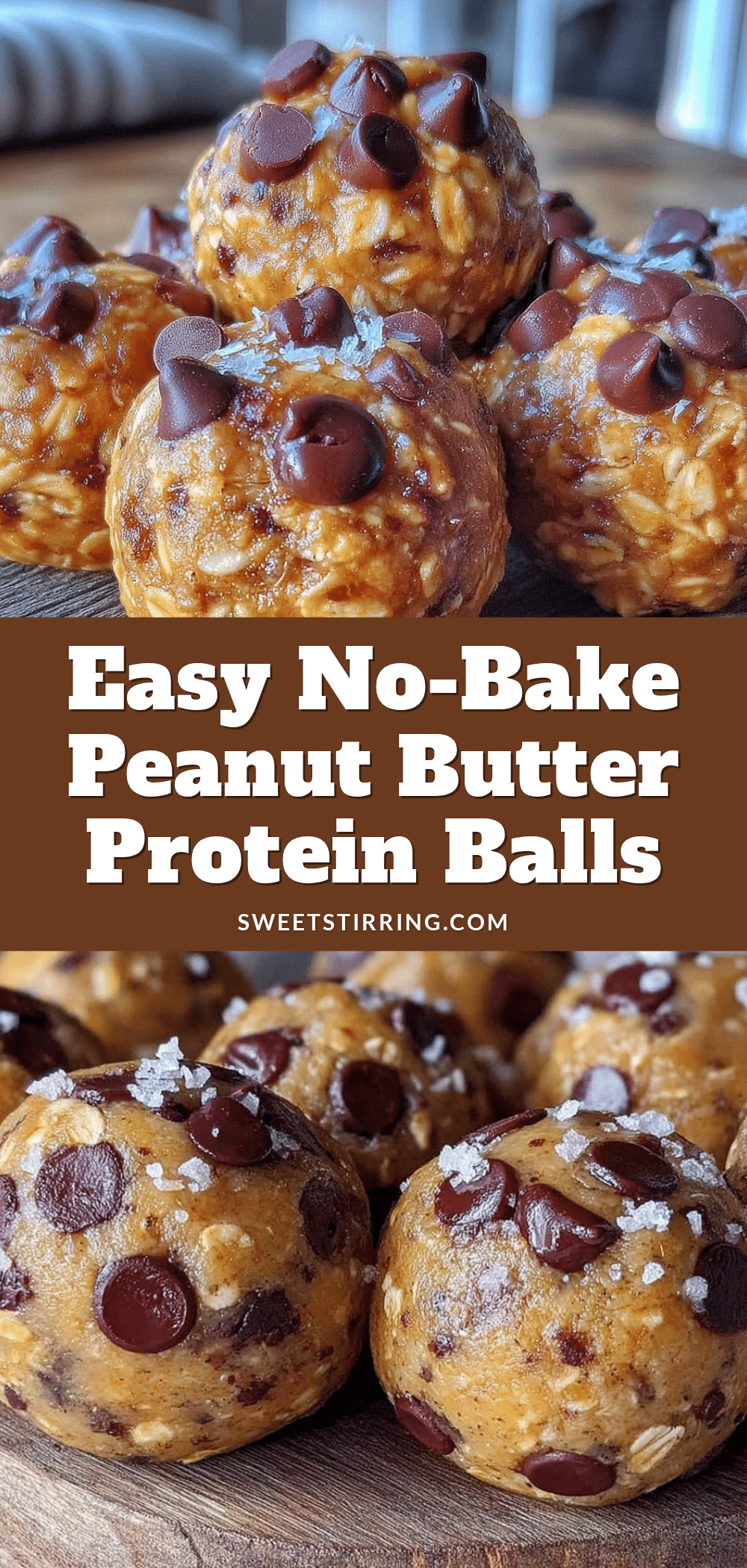 peanut butter chocolate chip protein balls recipe
