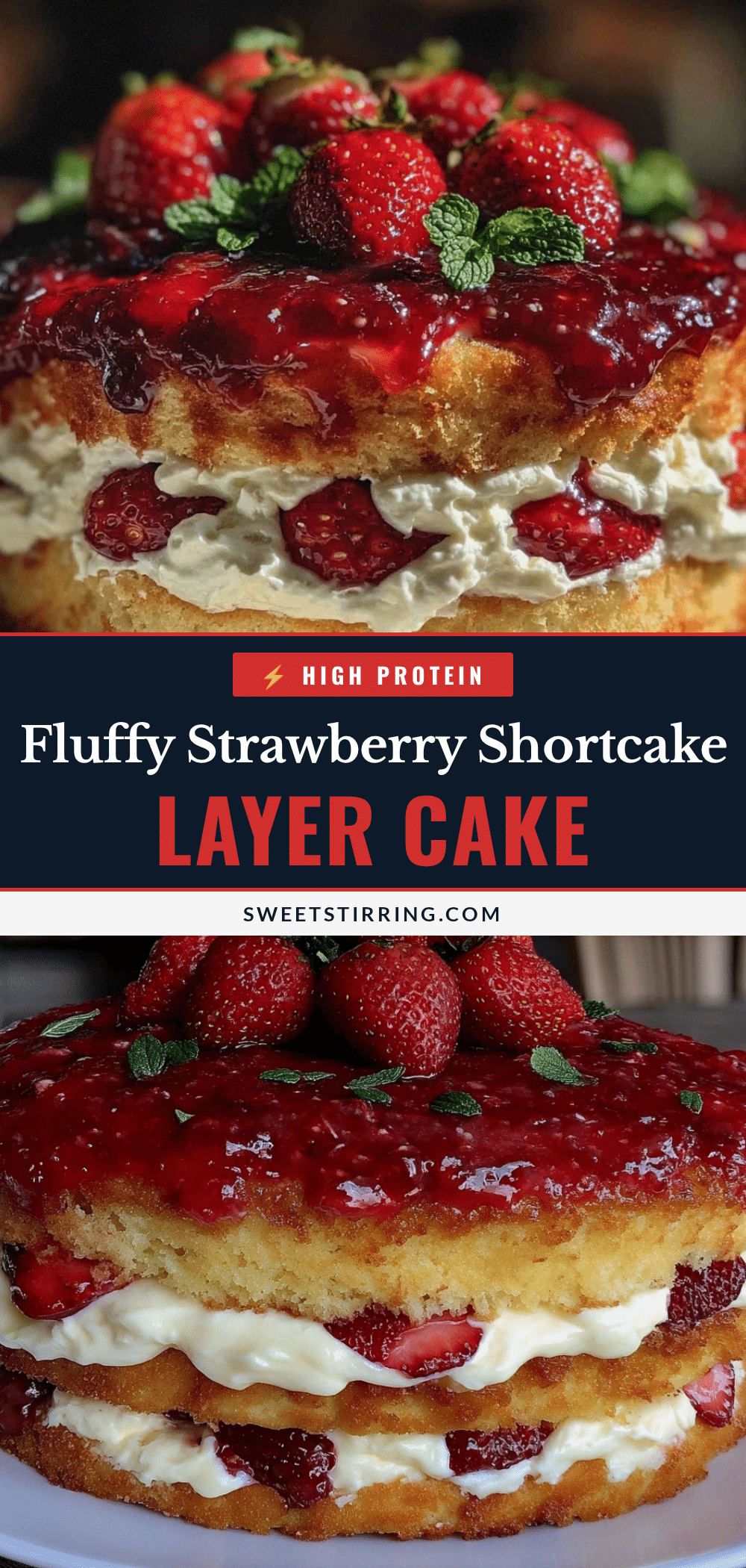 strawberry shortcake layer cake recipe